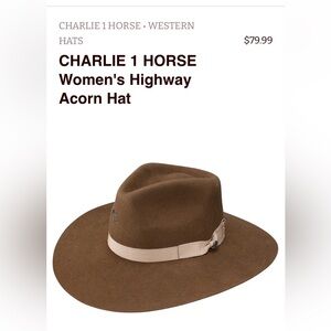 Charlie 1 Horse Highway Felt Hat in Acorn, Large